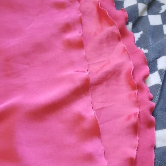 Abercrombie & Fitch NWT Barbie Pink Tulip Hem Elastic Waist Midi Skirt Size XS - Picture 7 of 7